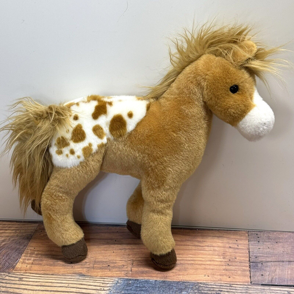 Douglas Cuddle Toys Horse 10" Plush Golden Appaloosa Foal #4650 Stuffed Animal